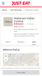 Mobile Screenshot of maharaniindiancuisine.co.uk